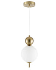 Lampa Sufitowa Wisząca LED LHJ115-1CP Złota Szczotkowana 3