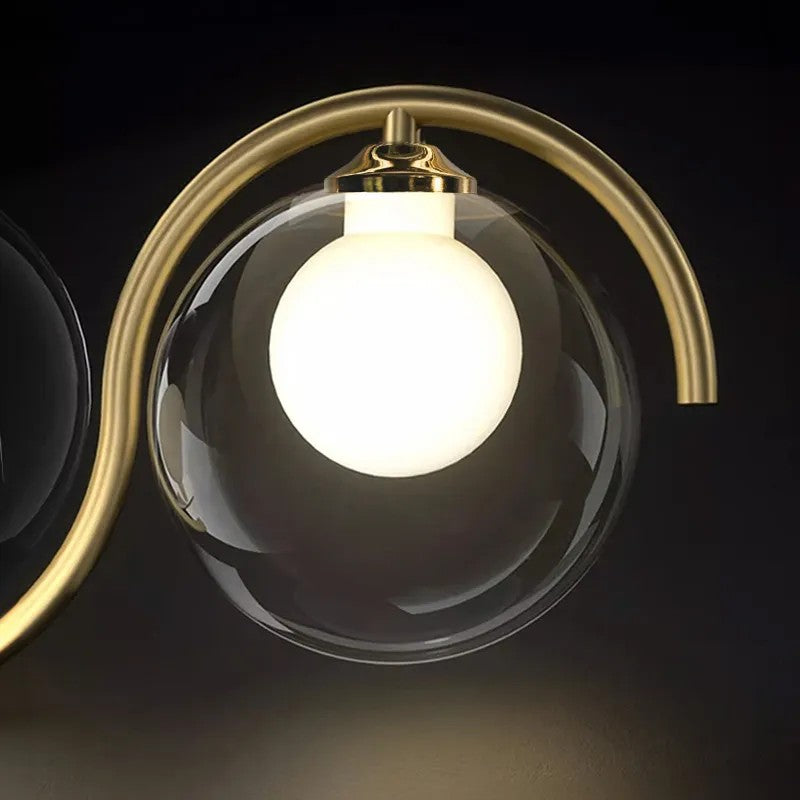 LAMPA SUFITOWA WISZĄCA APP1441-7CP Złota 3