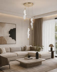 LAMPA WISZĄCA LED G009-3CPR BIAŁY/ZŁOTY 3