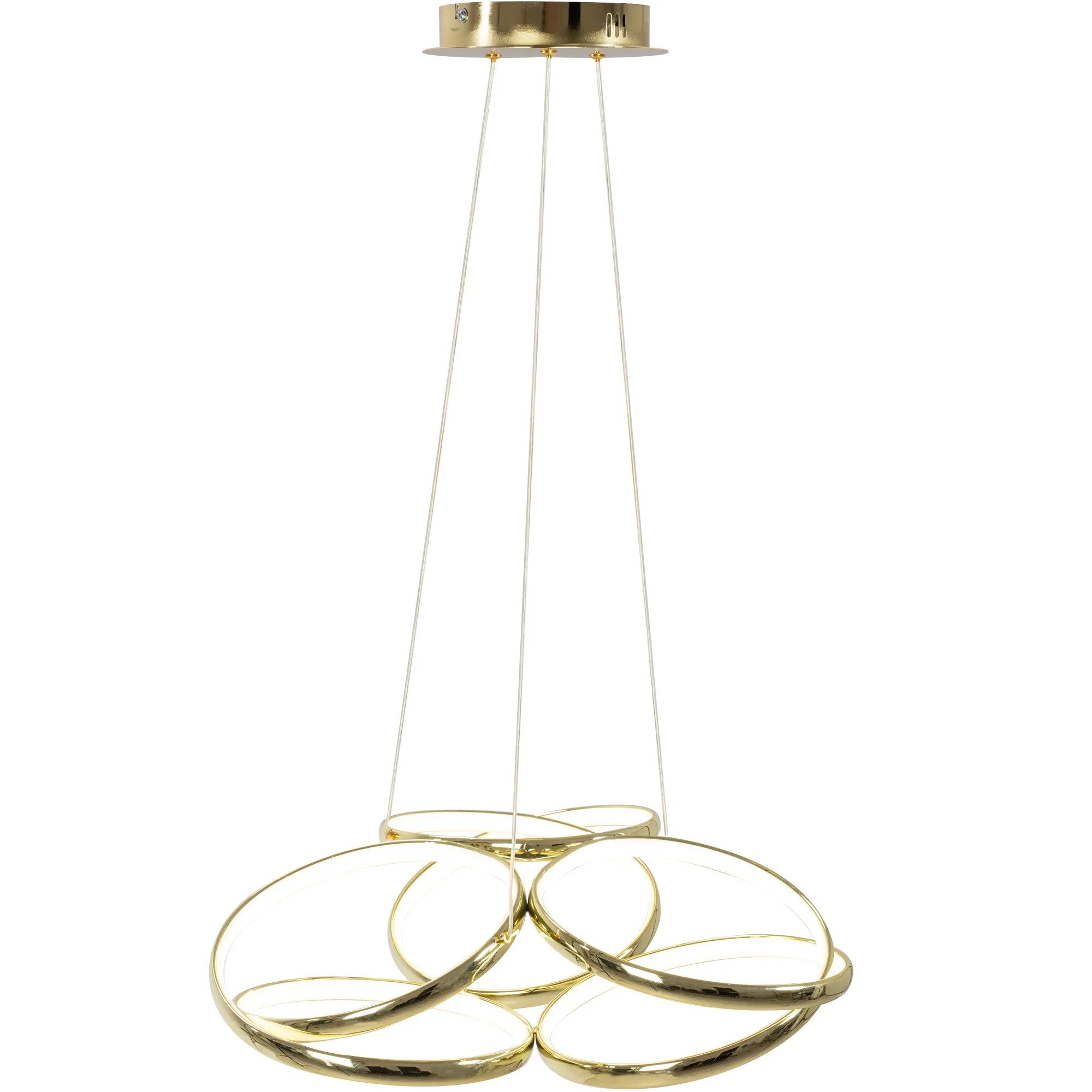 Lampa Sufitowa Nowoczesna LED + PILOT APP794-CP Flat Złota 3