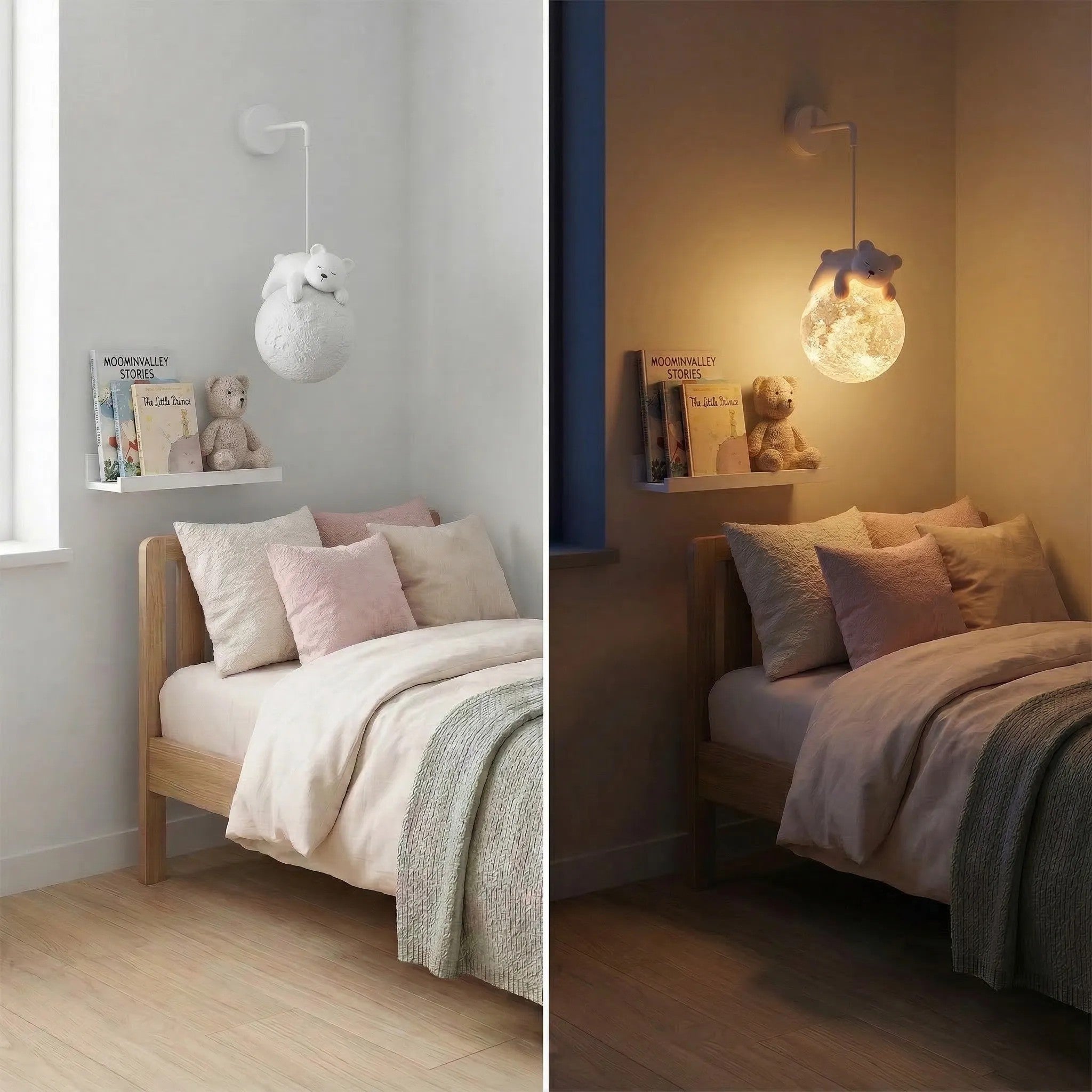 LAMPA ŚCIENNA KINKIET WHITE BEAR G161-1W 3