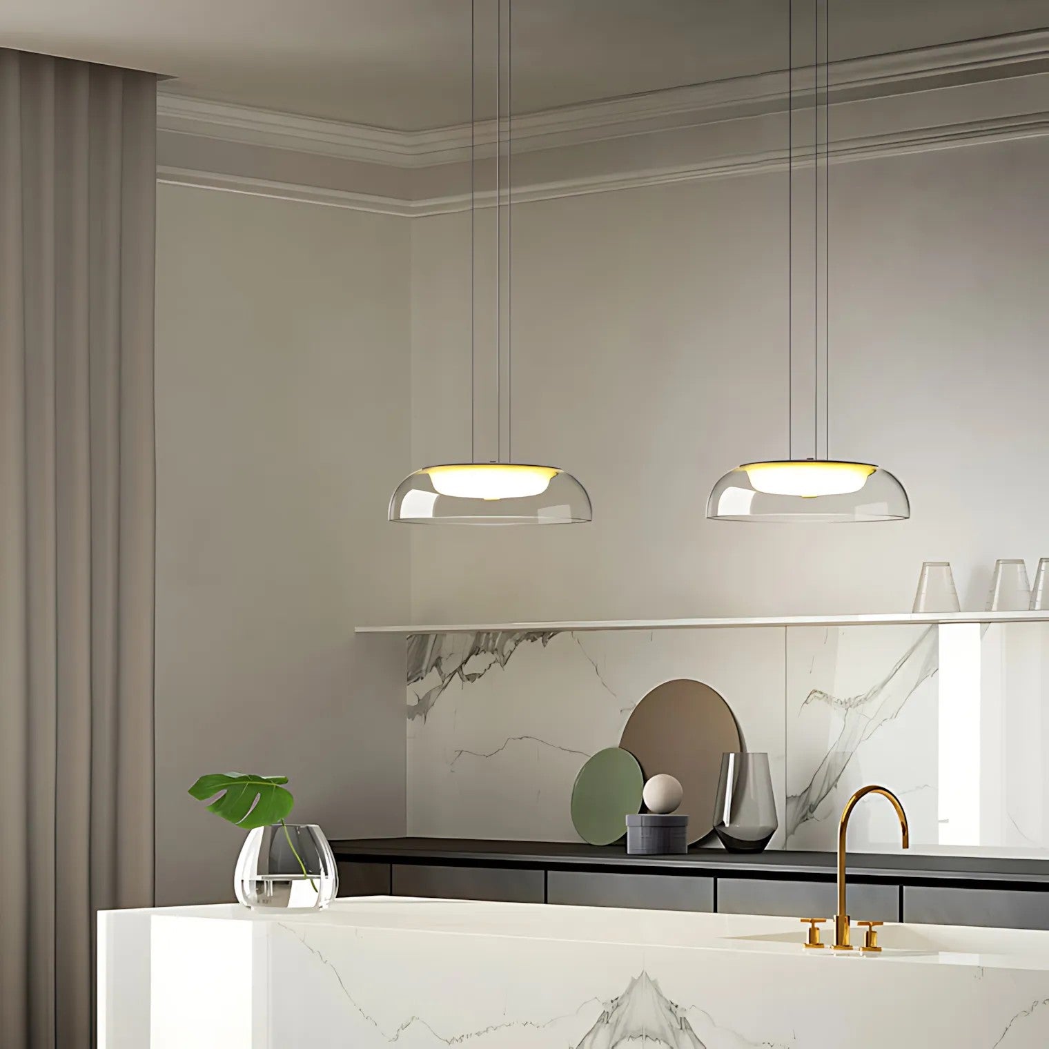 LAMPA WISZĄCA LED APP1691-1PC Złota 3
