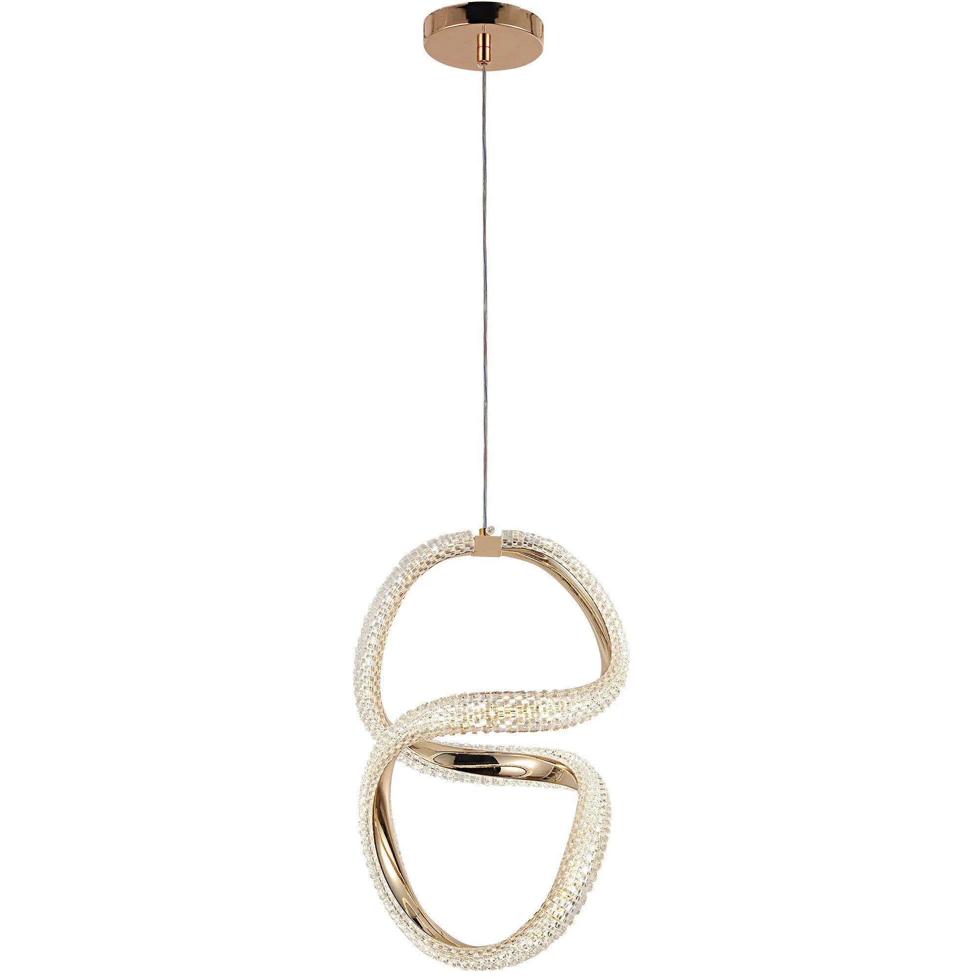 LAMPA WISZĄCA LED G069-CP Złota 3