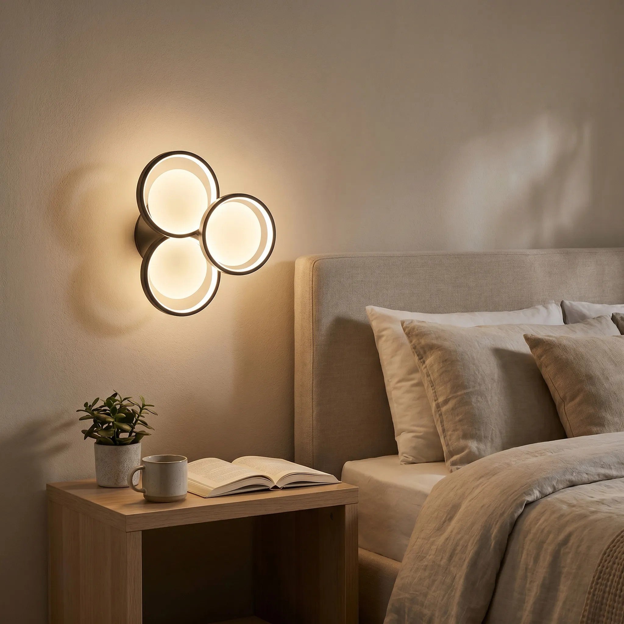 Lampa Ścienna Kinkiet LED APP1919-W Czarna 3