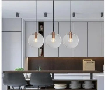 Lampa Sufitowa Wisząca Szklana Lassi 20 Cm App039-1cp Różowe Złoto 3