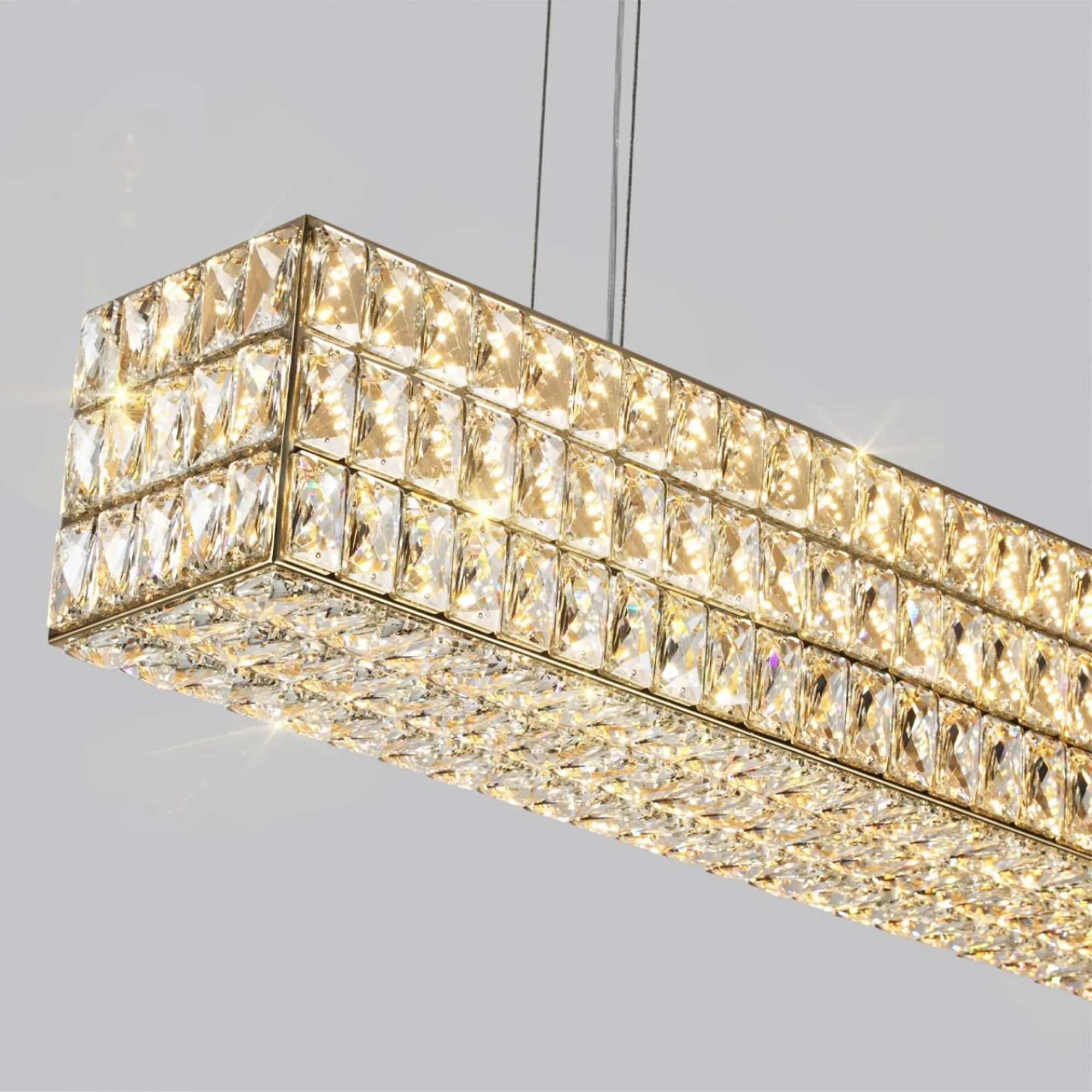 LAMPA SUFITOWA WISZĄCA LED APP1566-CP Gold 3