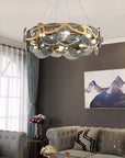 Lampa Sufitowa Wisząca APP1545-8CP Złota Szczotkowana 3