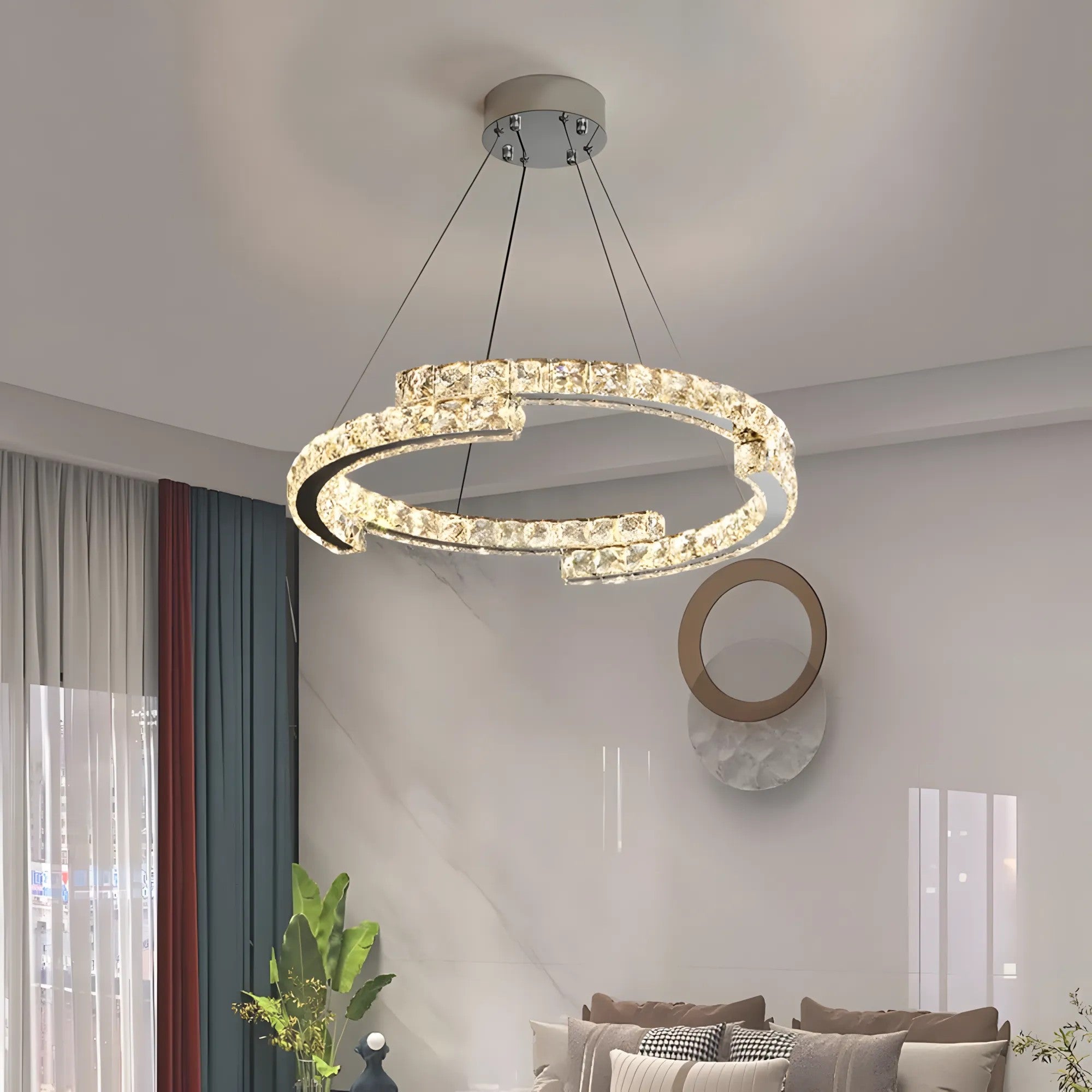 LAMPA WISZĄCA LED APP1556-CP CHROM 3