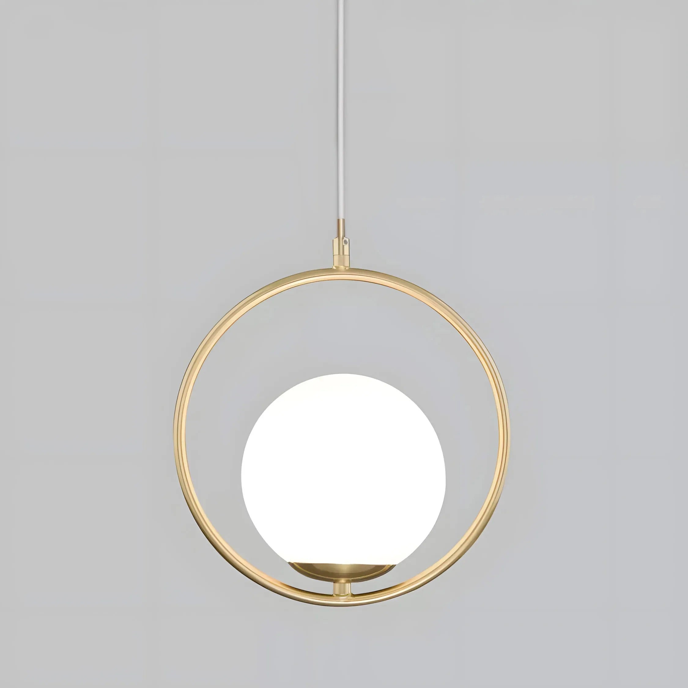 Lampa Sufitowa Wisząca Szklana Kula G109-1W Złota 3
