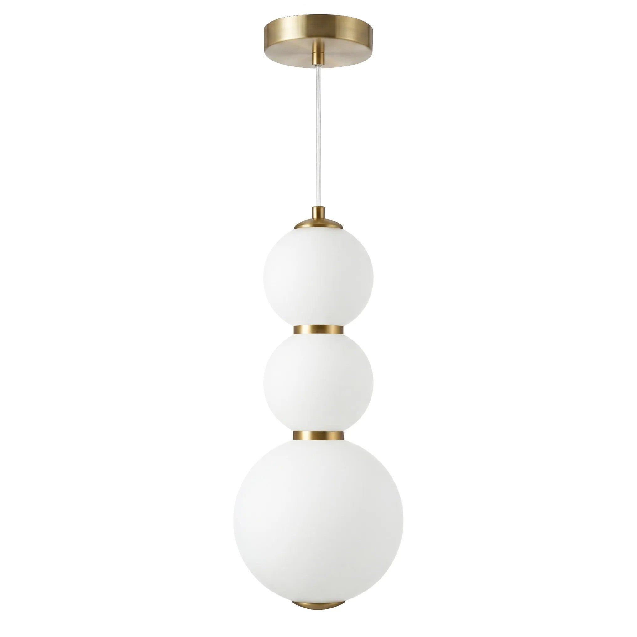 Lampa Sufitowa Wisząca LED LHJ113-3CP Złota Szczotkowana 3