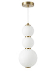Lampa Sufitowa Wisząca LED LHJ113-3CP Złota Szczotkowana 3