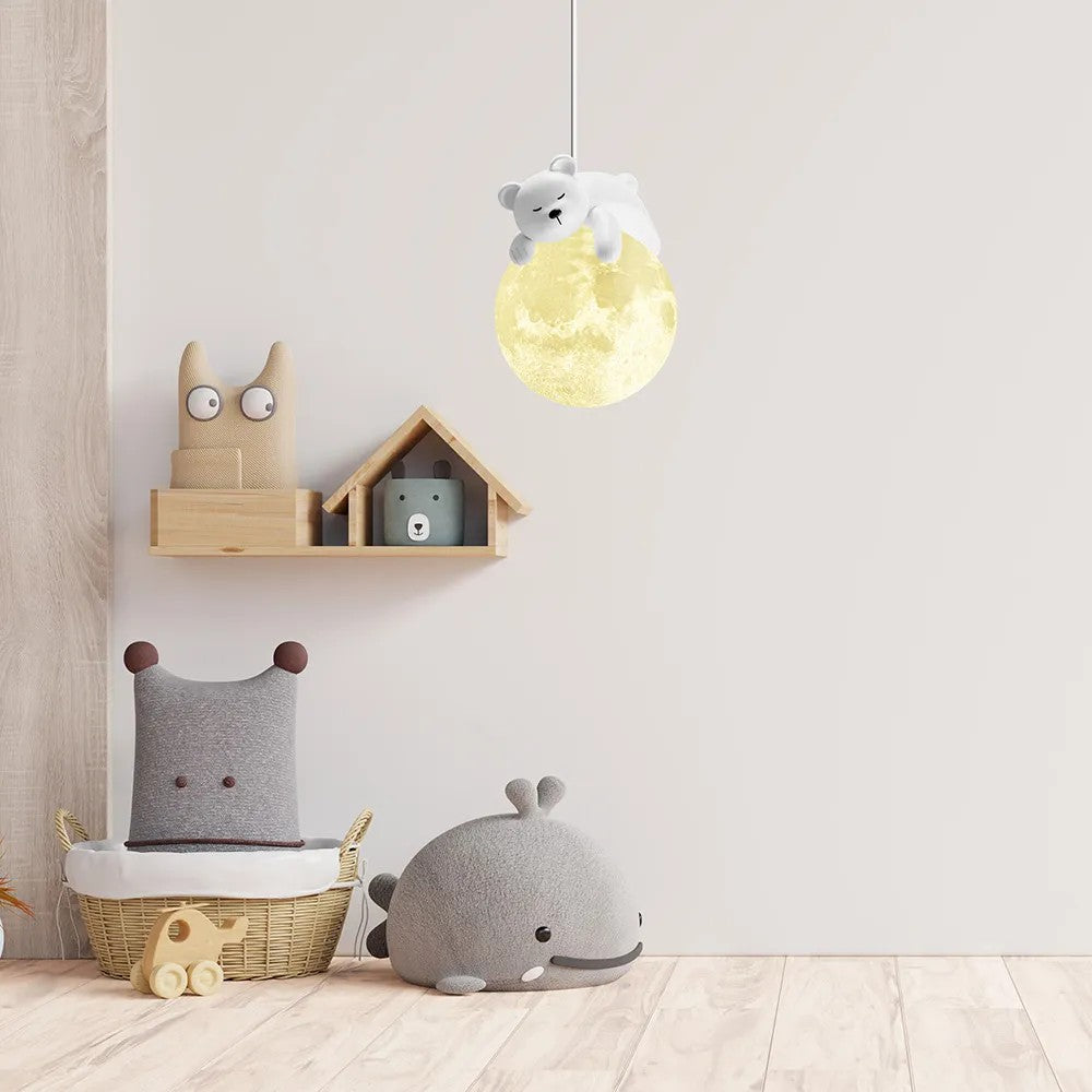 LAMPA SUFITOWA WISZĄCA WHITE BEAR APP1597-1CP 3