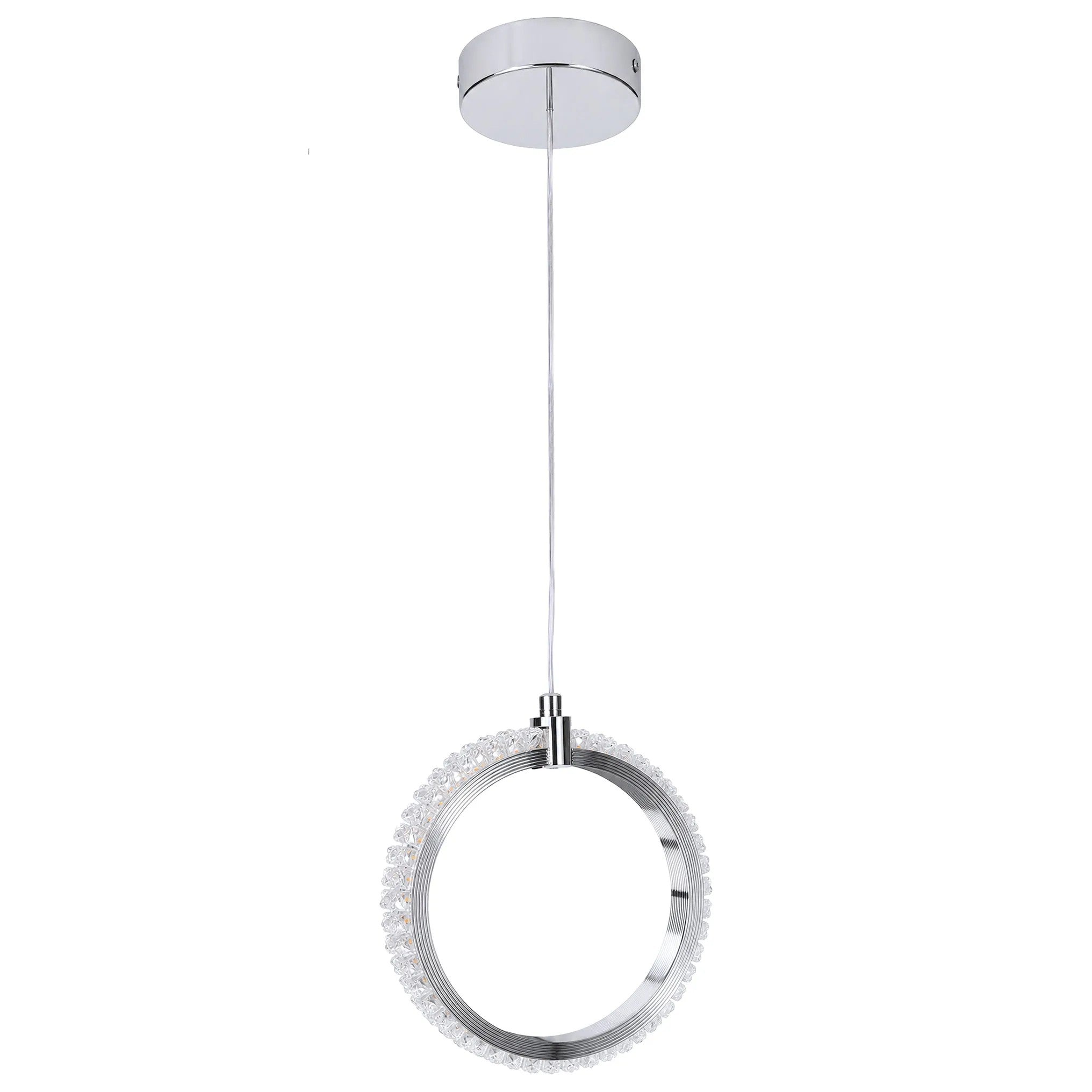 Lampa Sufitowa Wisząca LED LHJ126-W Chrom 3