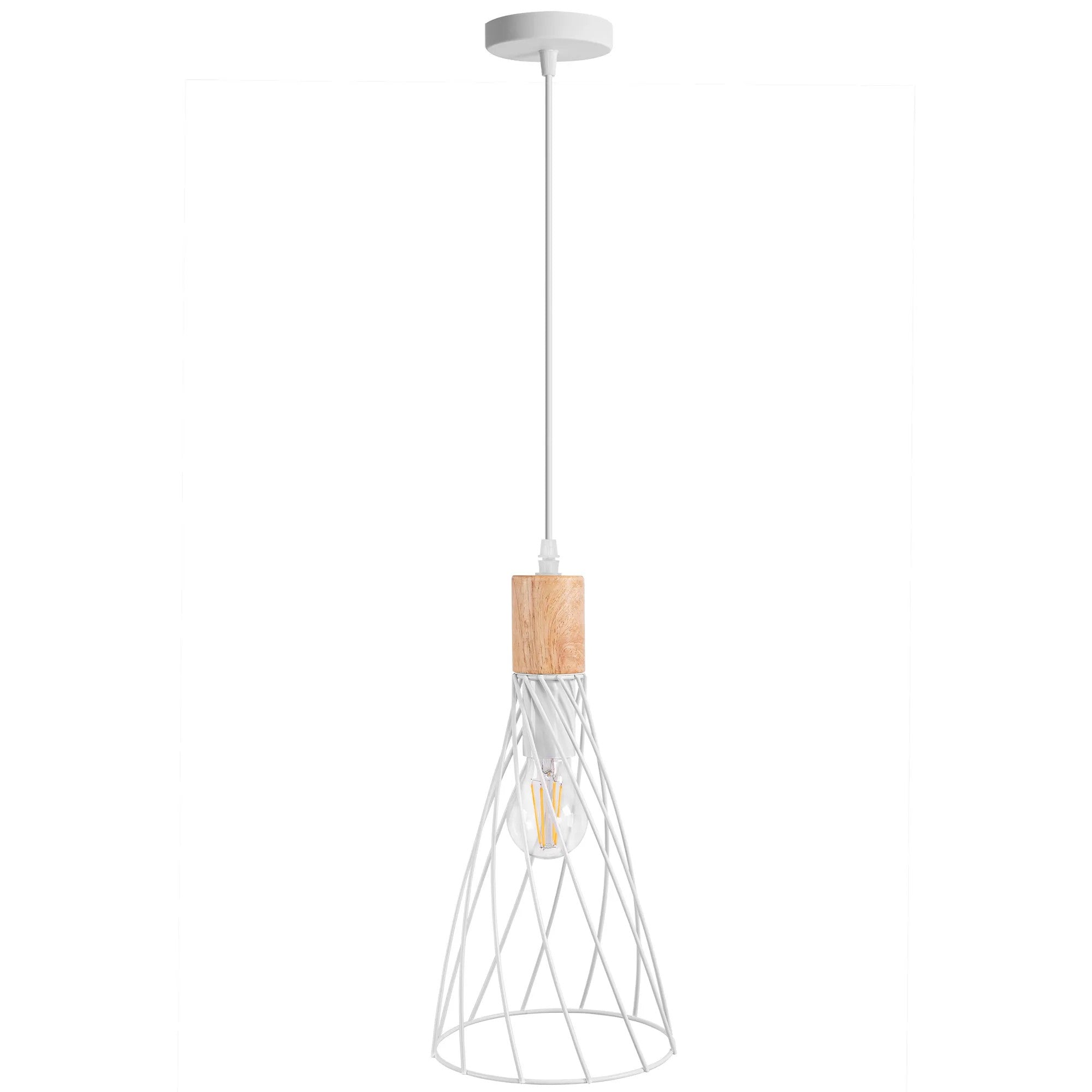 LAMPA SUFITOWA WISZĄCA APP1269-1CP Biała 3