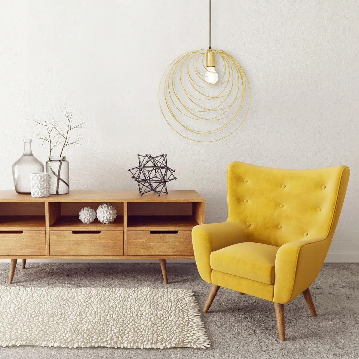 LAMPA SUFITOWA GEOMETRYCZNA APP428-1CP Złota 3