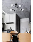 LAMPA WISZĄCA SUFITOWA CZARNY MAT APP1576-6C 3
