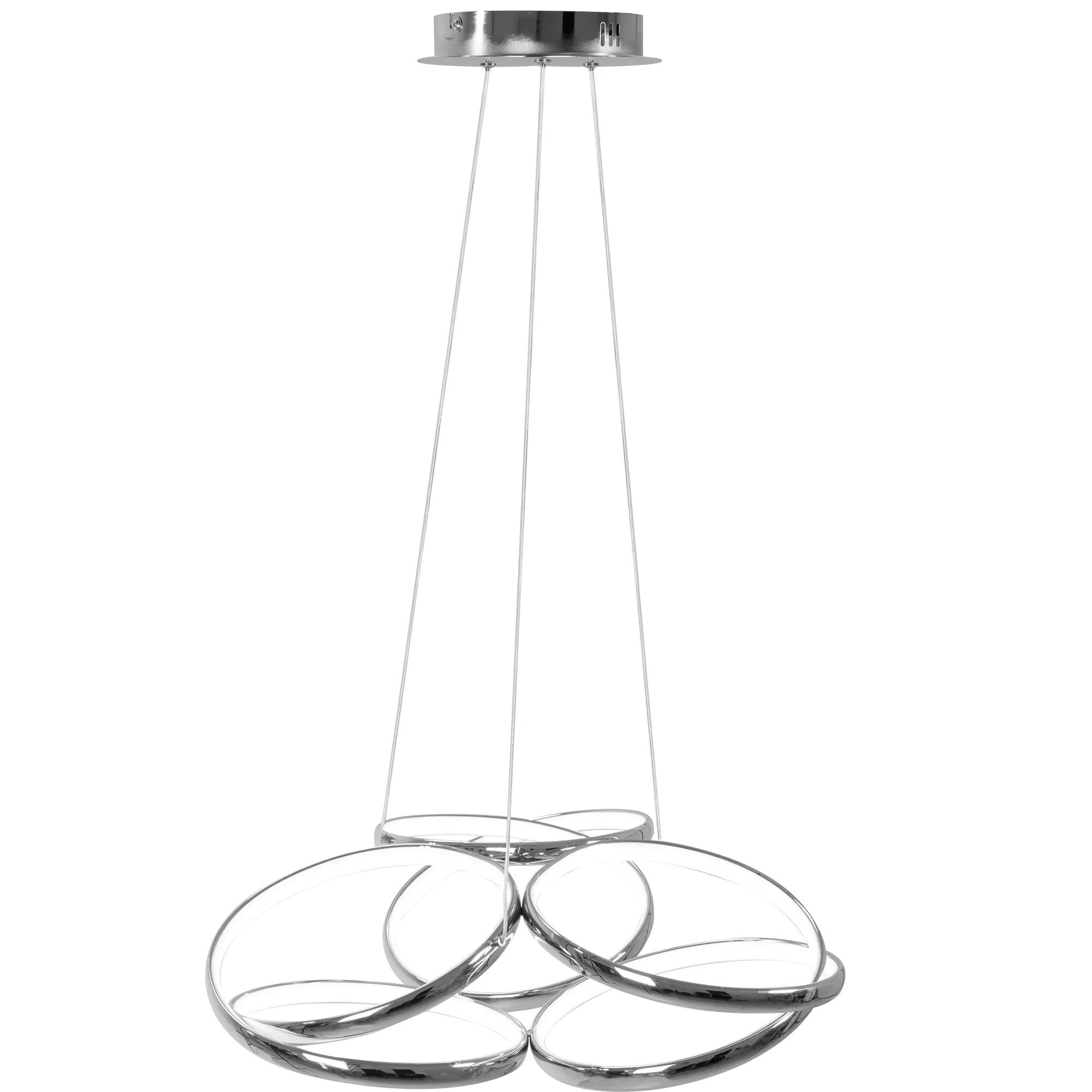 Lampa Sufitowa Nowoczesna LED + PILOT APP795-CP Flat Chrom 3