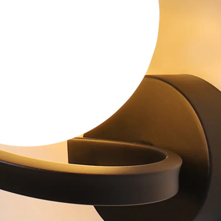 LAMPA ŚCIENNA KINKIET APP1209-1W Czarny 3