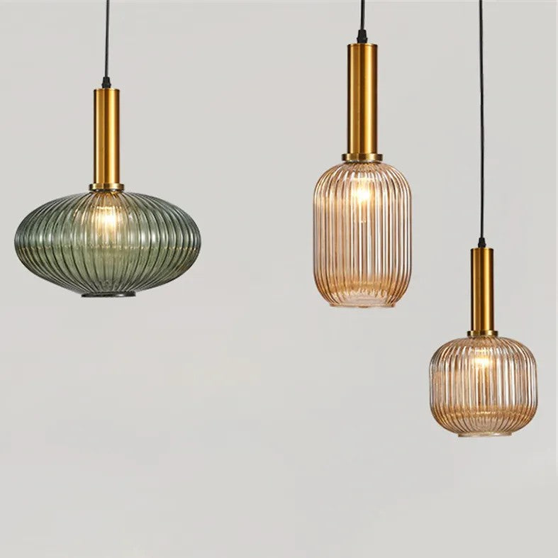 Lampa Sufitowa Wisząca Szklana APP465-1CP Zielona 3