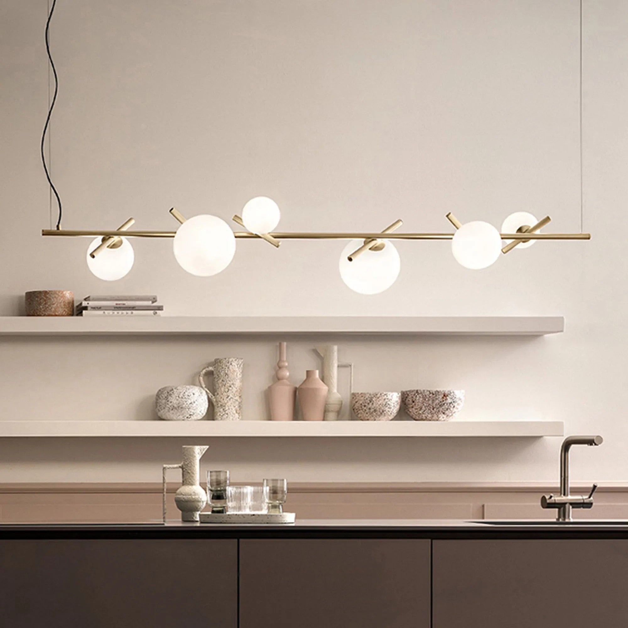 LAMPA SUFITOWA WISZĄCA Gold APP1664-6CP 3