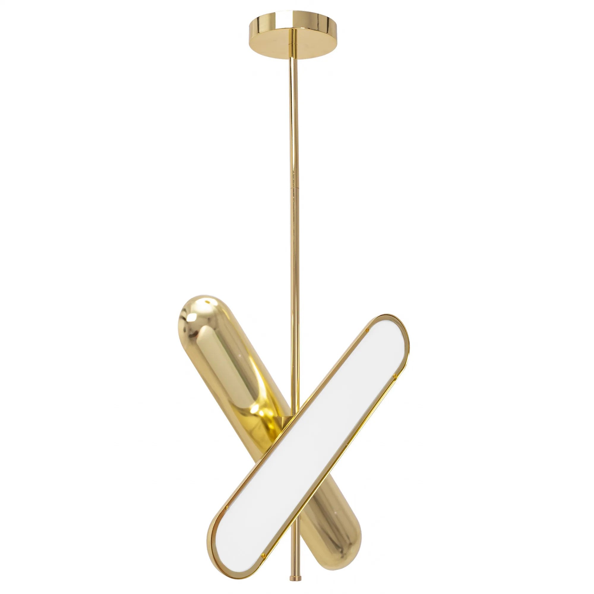 Lampa Sufitowa Wisząca LED APP832-CP Złota 3