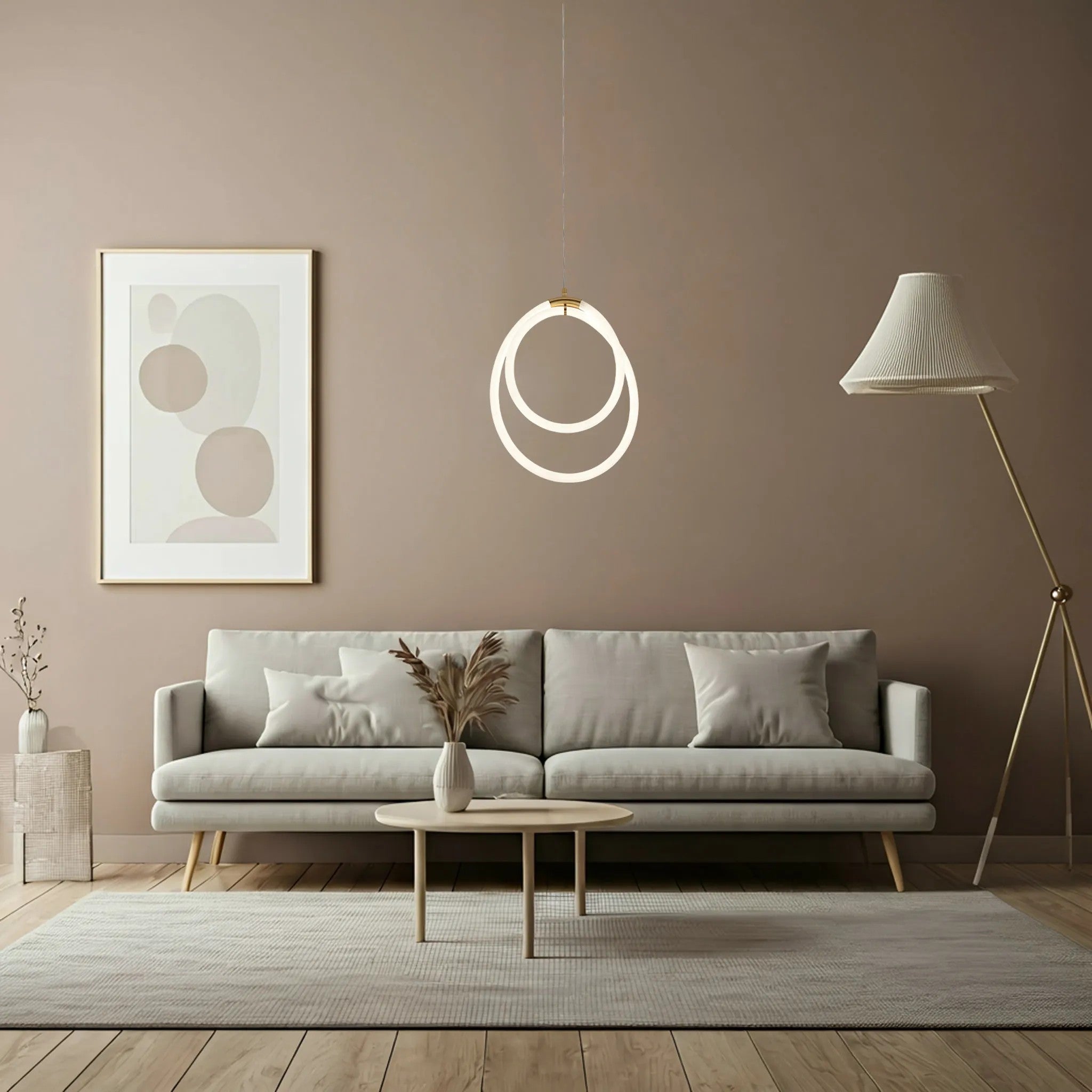 LAMPA WISZĄCA LED G021-CP Złota 3
