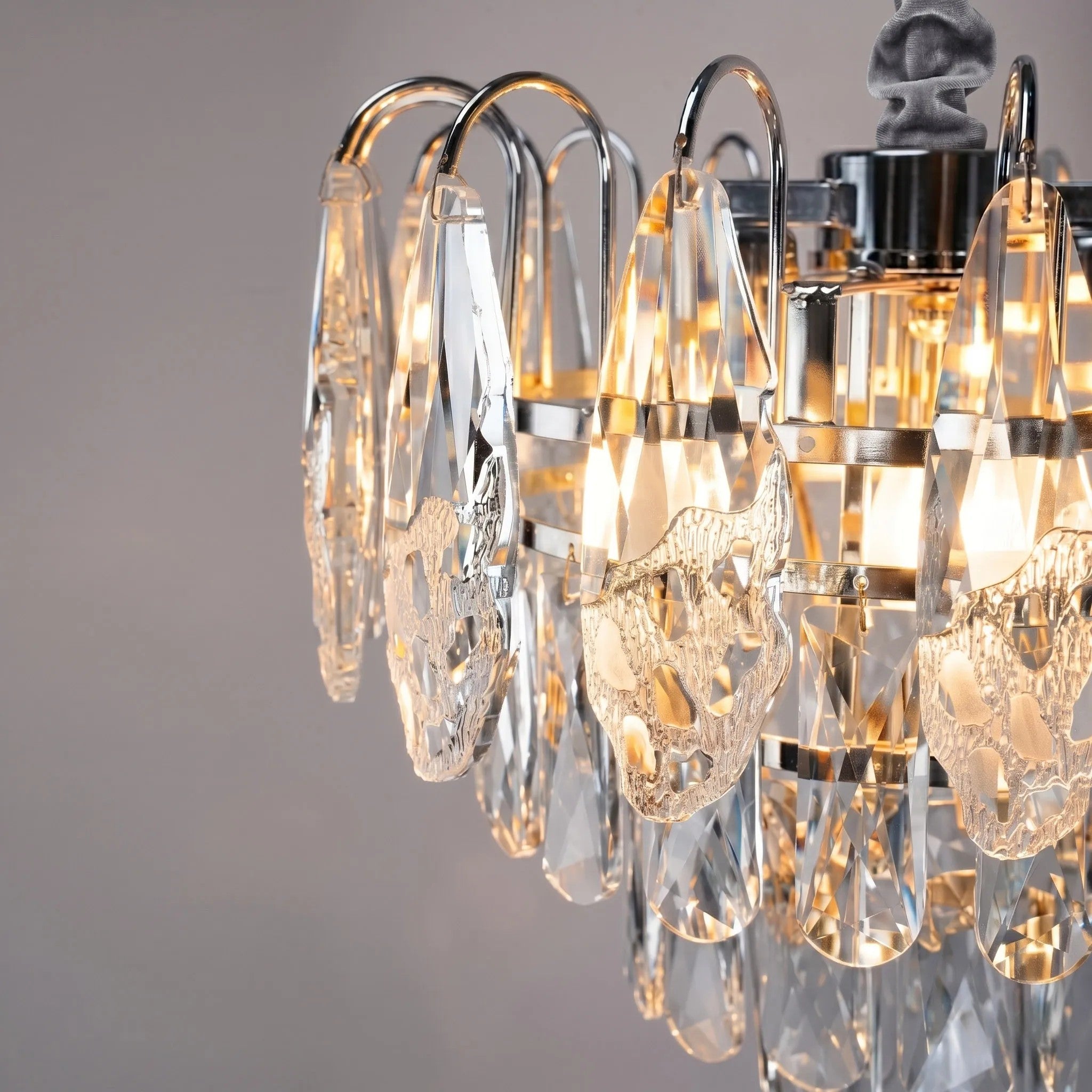 Lampa Wisząca Z Kryształami SWE079-CP 50cm Chrom 3
