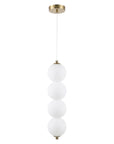 Lampa Sufitowa Wisząca LED LHJ118-4CP Złota Szczotkowana 3