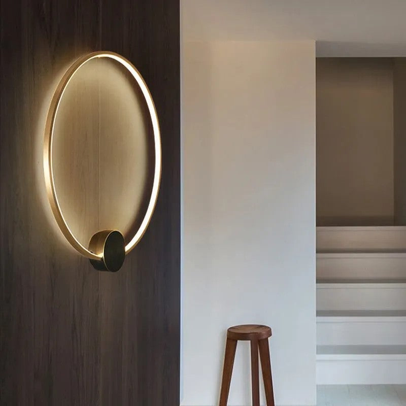 LAMPA ŚCIENNA KINKIET LED APP1391-CW OLD GOLD 50cm 3