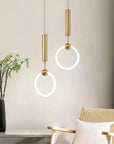LAMPA WISZĄCA LED LHJ059-1CP Złota Szczotkowana 3