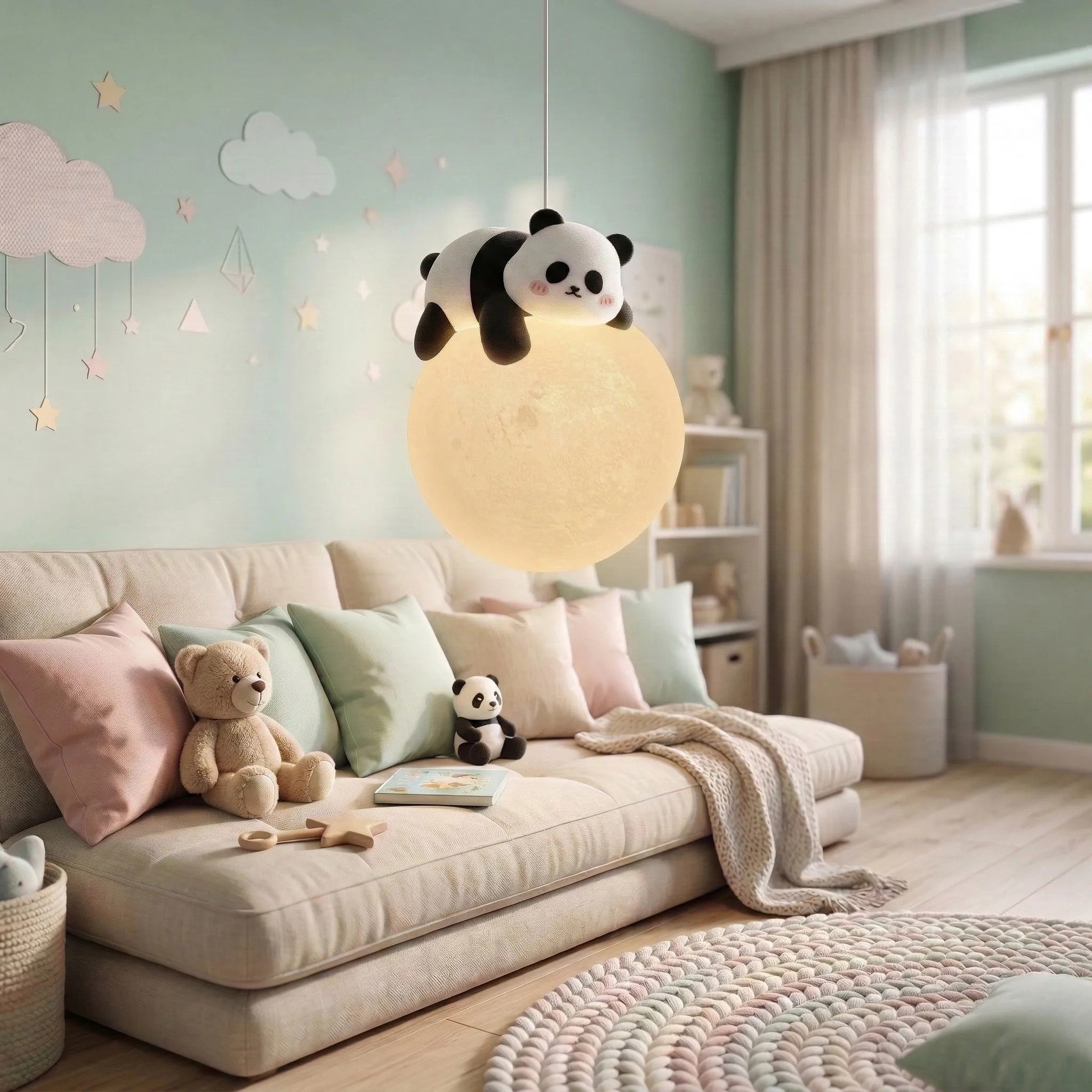 LAMPA SUFITOWA WISZĄCA PANDA G162-1CP 3
