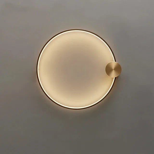 LAMPA ŚCIENNA KINKIET LED APP1388-CW OLD GOLD 40cm 3