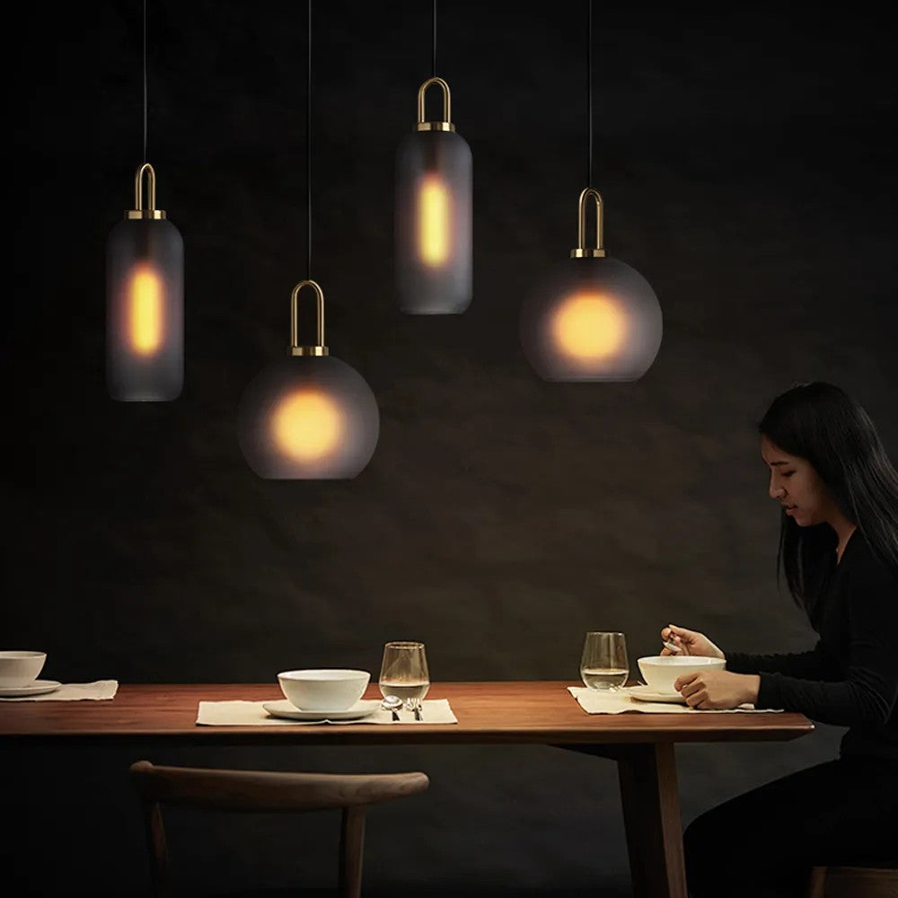 Lampa Sufitowa Wisząca Szklana Tuba APP628-1CP 3