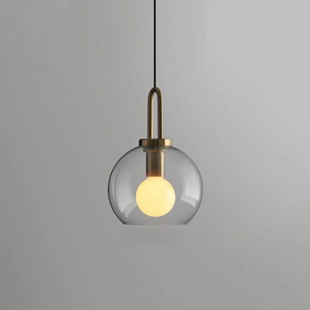 Lampa Sufitowa Wisząca Szklana Kula 20cm APP629-1CP 3