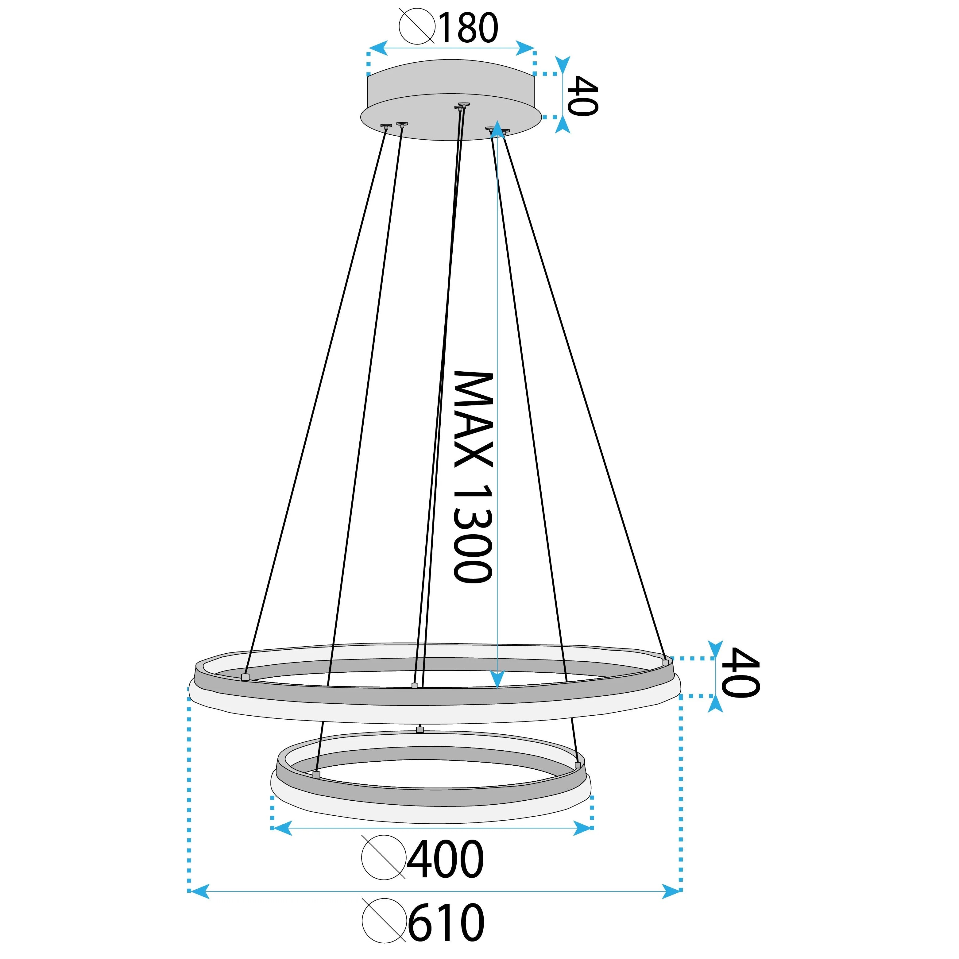 LAMPA WISZĄCA SUFITOWA LED KRYSZTAŁOWA LHJ043-CP2 ZŁOTA 3