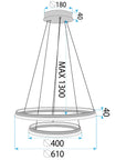 LAMPA WISZĄCA SUFITOWA LED KRYSZTAŁOWA LHJ043-CP2 ZŁOTA 3