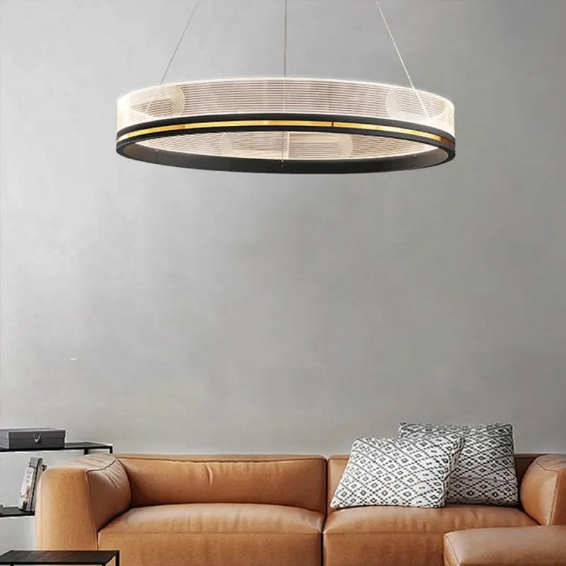 Lampa Wisząca LED APP1192-CP Czarno Złota 3