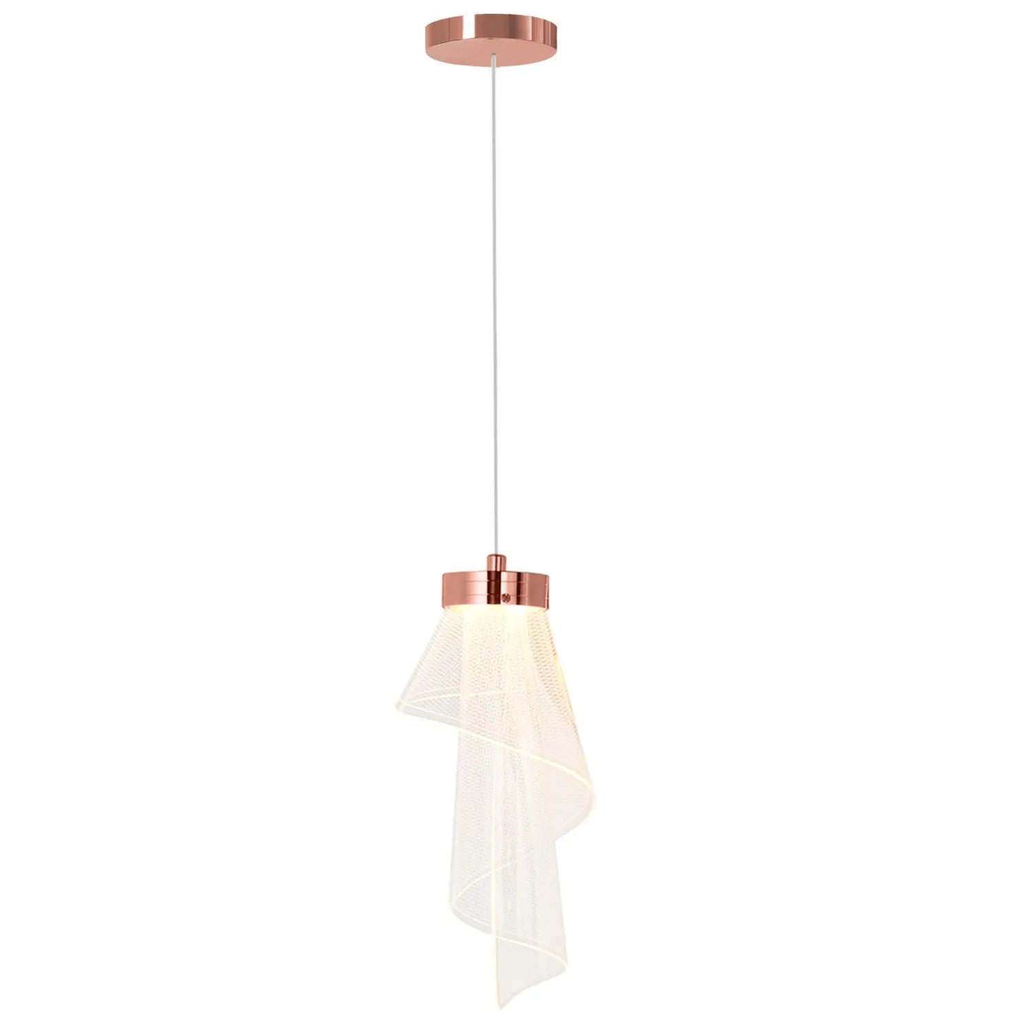 Lampa Sufitowa APP1765-1CP Różowe Złoto 3