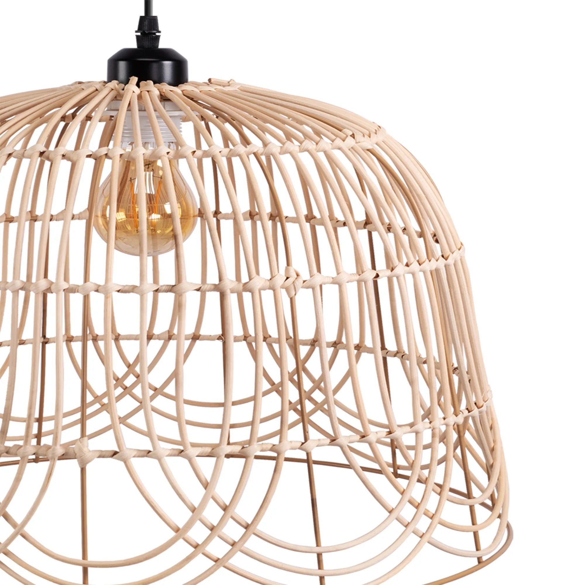 LAMPA SUFITOWA WISZĄCA NATURAL BOHO APP1351-1CP 30 Cm 3