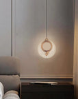 LAMPA WISZĄCA KRYSZTAŁOWA LED LHJ110-1CP JASNE RÓŻOWE ZŁOTO 3