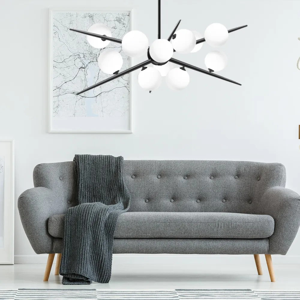 Lampa Wisząca APP999-12CP Czarna 3