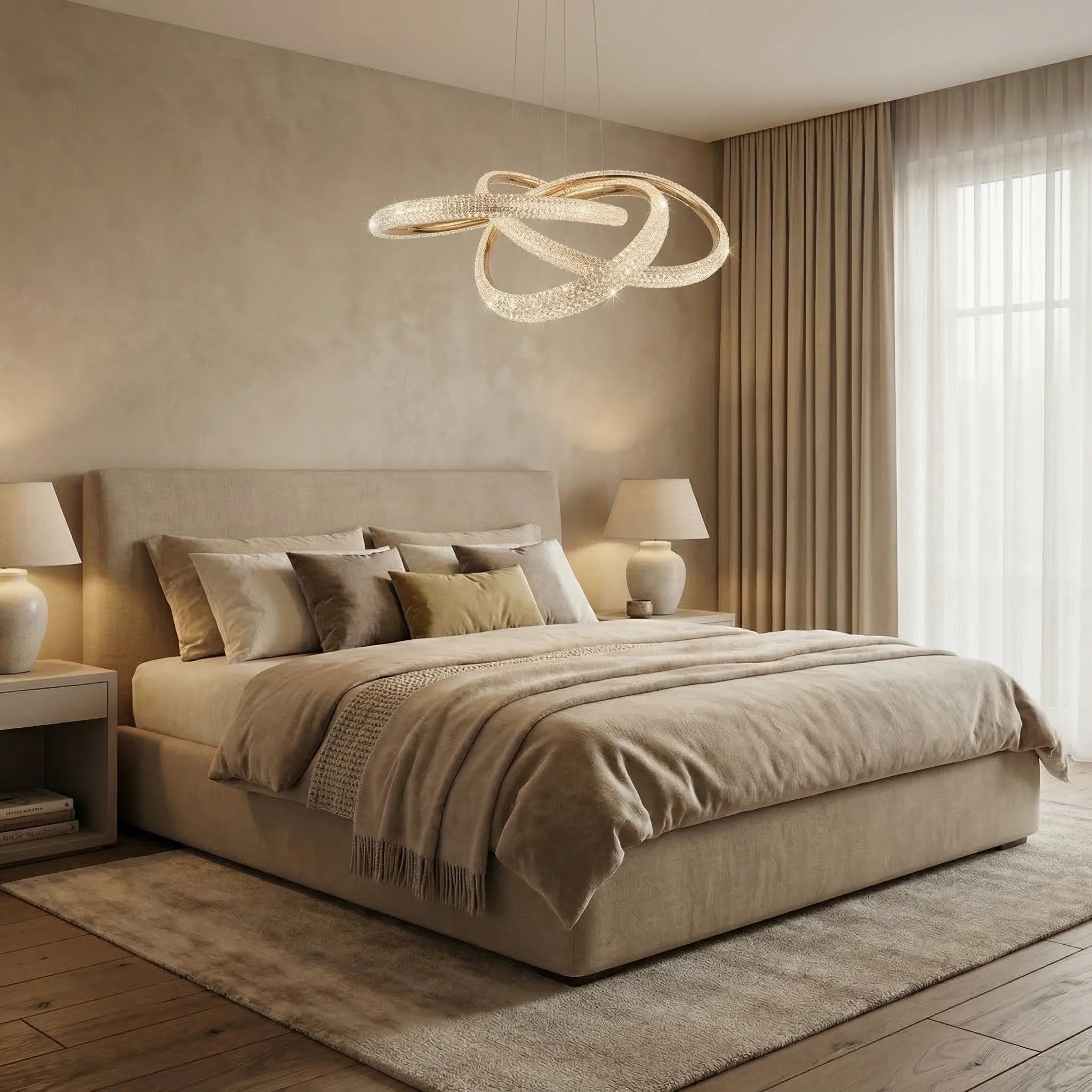 LAMPA SUFITOWA WISZĄCA G153-CP ZŁOTA 3