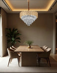 Lampa Wisząca Z Kryształami G050-CP 50CM GOLD 3