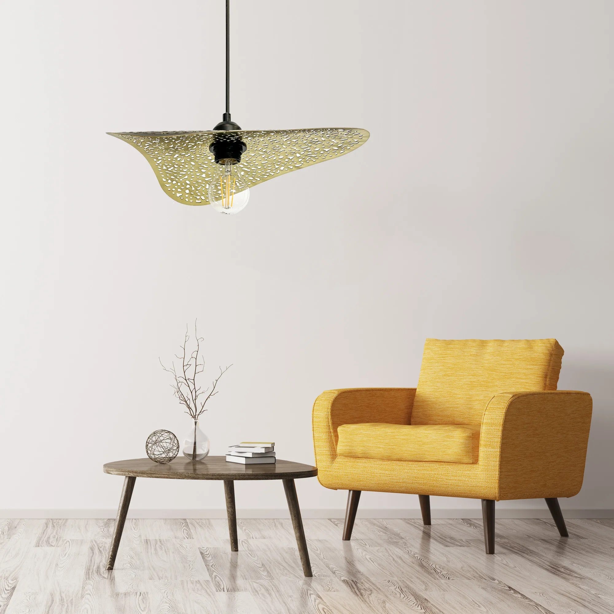 LAMPA SUFITOWA WISZĄCA APP1467-1CP Czarna/złota 3