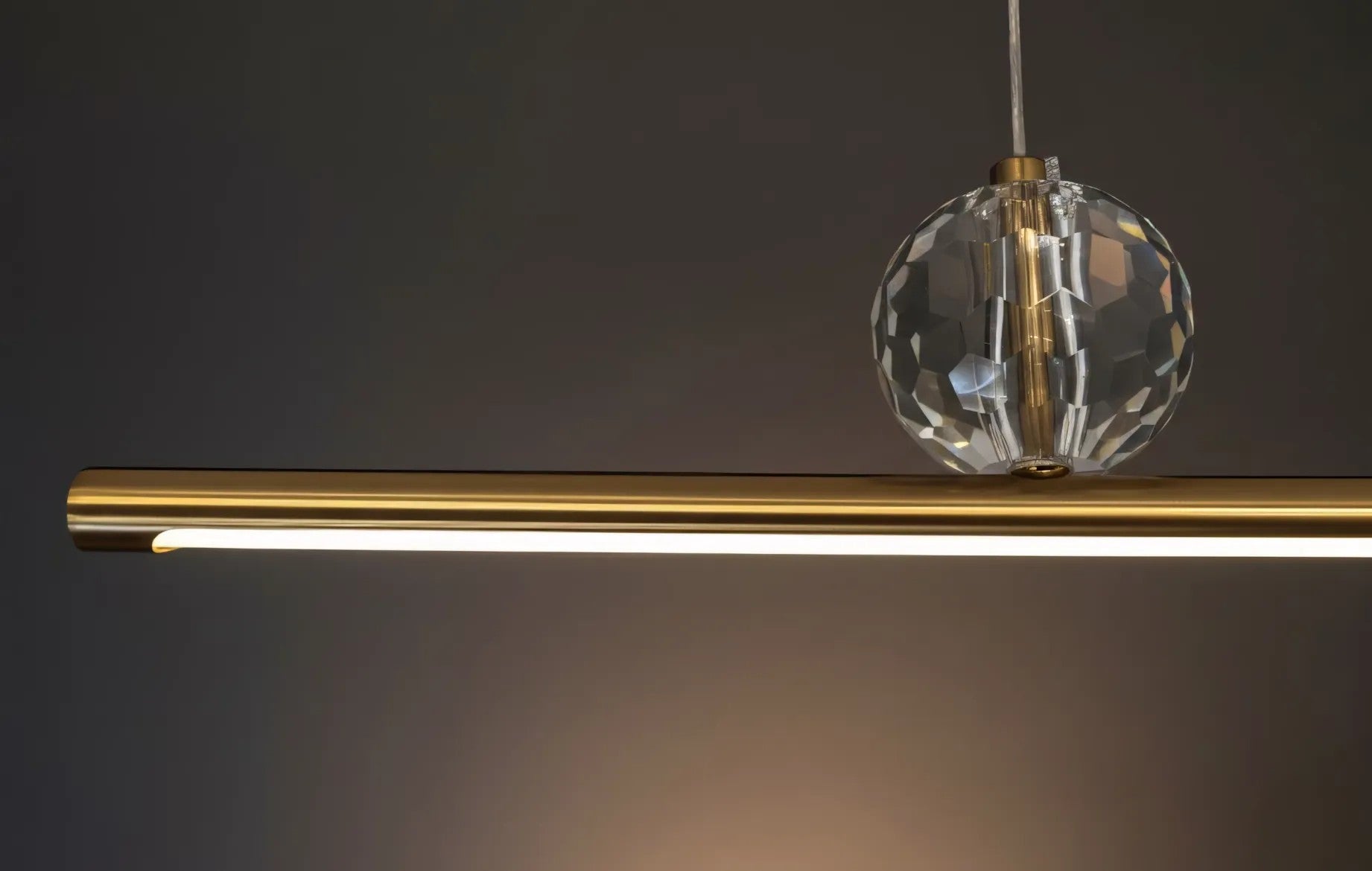 Lampa Wisząca LED APP1778-CP Złota Szczotkowana 3