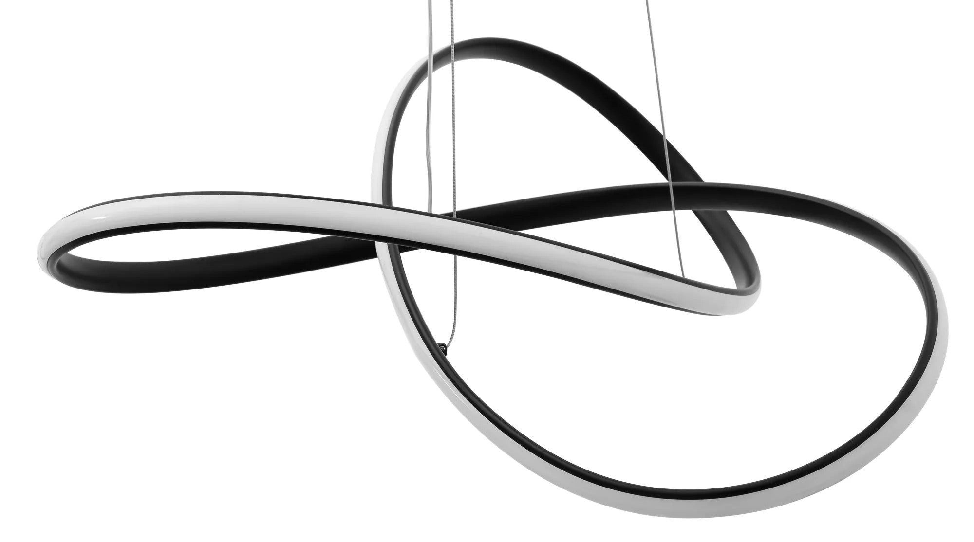 Lampa Sufitowa Wisząca Ring Nowoczesna LED + Pilot APP395-CP Czarna 3