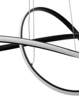 Lampa Sufitowa Wisząca Ring Nowoczesna LED + Pilot APP395-CP Czarna 3
