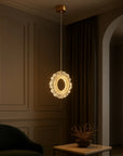 LAMPA SUFITOWA WISZĄCA LED LHJ102-1CP ZŁOTA 3