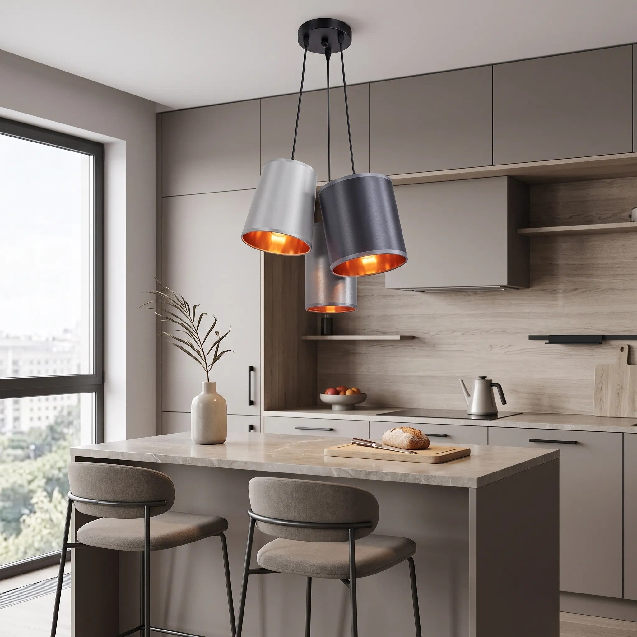 Lampa Sufitowa Nowoczesna APP971-3cp Mix Kolorów 3