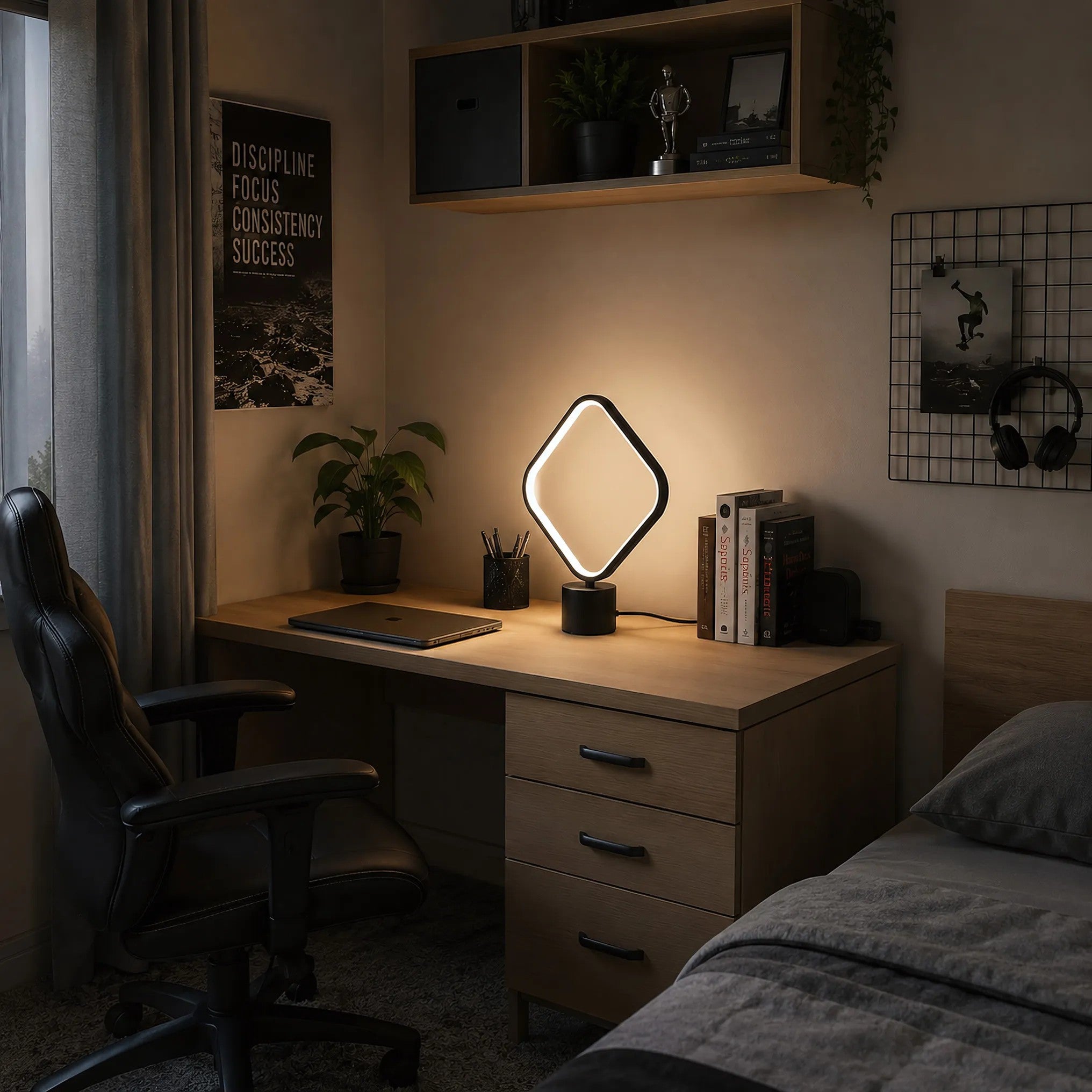Lampka Nocna LED LHJ124-T Czarna 3